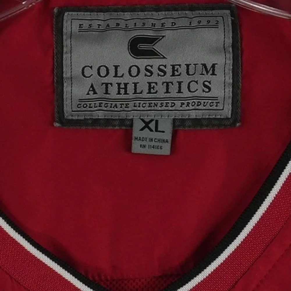 Colosseum Windbreaker Jersey Top Men's Size XL Red Louisville Cardinals V Neck